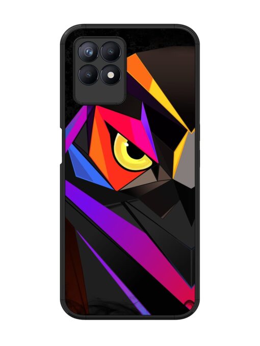 Wpap Owl Glossy Metal Phone Cover for Realme 8I Zapvi