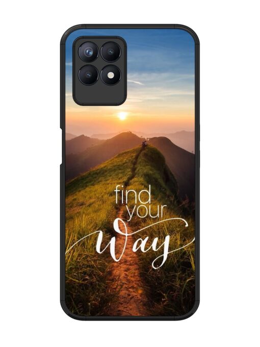 Find Your Way Glossy Metal Phone Cover for Realme 8I