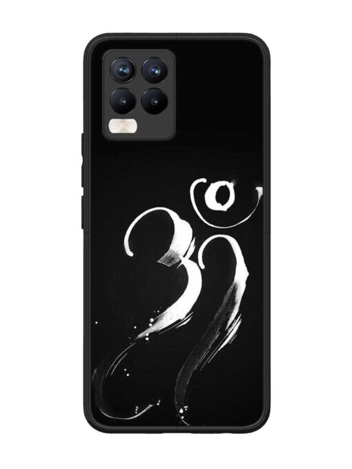 Om Logo Glossy Metal Phone Cover for Realme 8 Pro