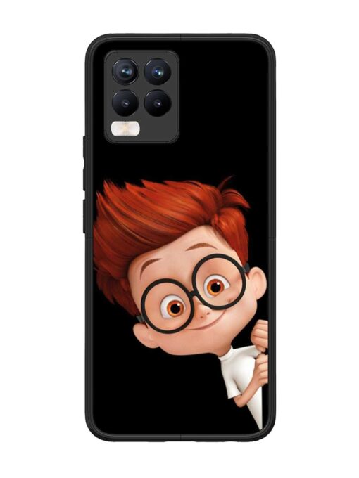 Smart Boy Cartoon Glossy Metal Phone Cover for Realme 8 Pro