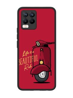 Life Is Beautiful Rides Glossy Metal Phone Cover for Realme 8 Pro