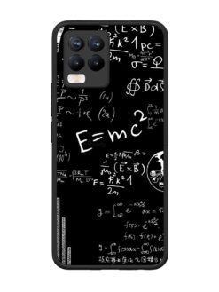 E=Mc2 Mass?Energy Equivalence Glossy Metal Phone Cover for Realme 8 Pro