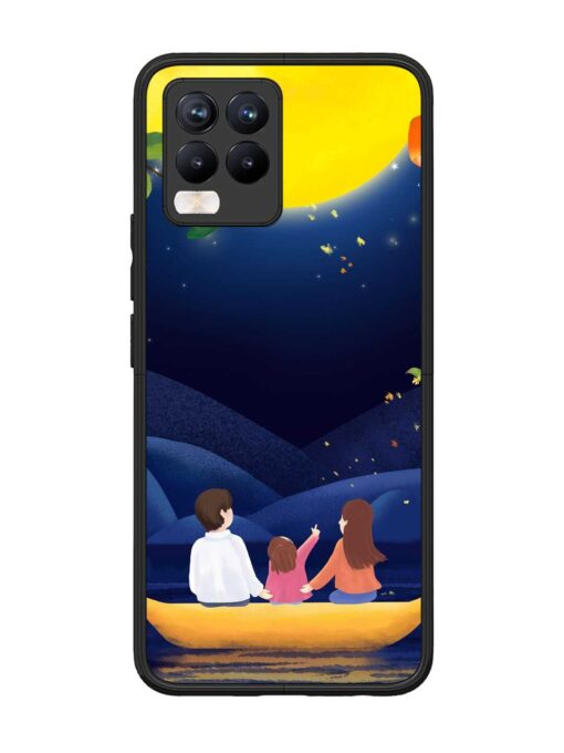 Happy Family And Beautiful View Glossy Metal Phone Cover for Realme 8 Pro