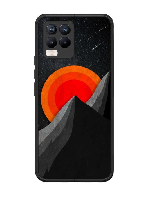 Black Mountain Glossy Metal Phone Cover for Realme 8 Pro Zapvi