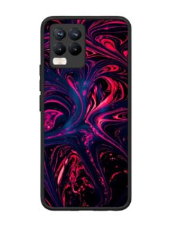 Abstract Background Glossy Metal Phone Cover for Realme 8 Pro