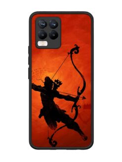 Illustration Lord Rama Glossy Metal Phone Cover for Realme 8 Pro