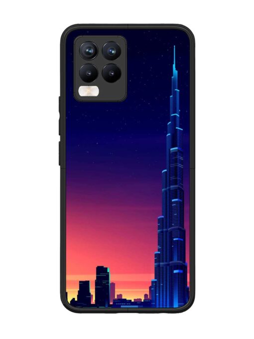 Burj Khalifa Abstract Glossy Metal Phone Cover for Realme 8 Pro Zapvi