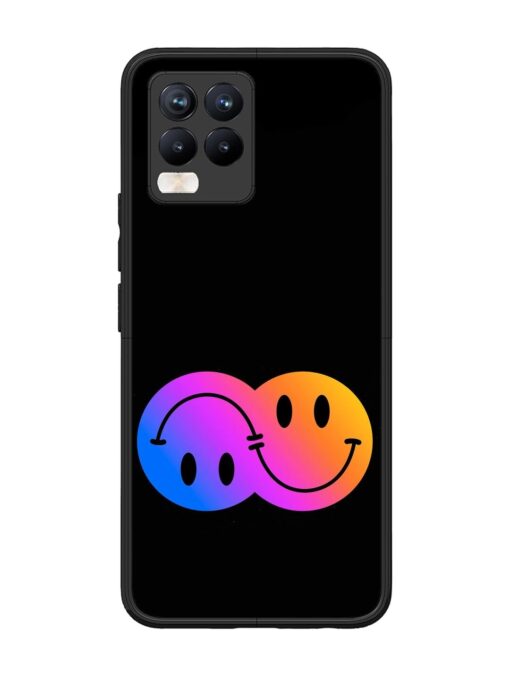 Gradient Smile Art Glossy Metal TPU Phone Cover for Realme 8 Pro Zapvi