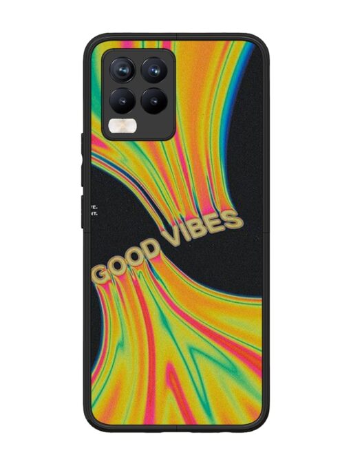 Good Vibes Glossy Metal Phone Cover for Realme 8 Pro Zapvi