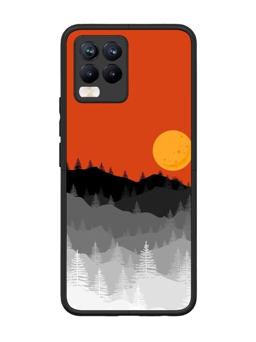 Mountain Lofi Sun Glossy Metal Phone Cover for Realme 8 Pro