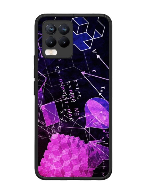 Math Physics Formula Art Glossy Metal Phone Cover for Realme 8 Pro Zapvi