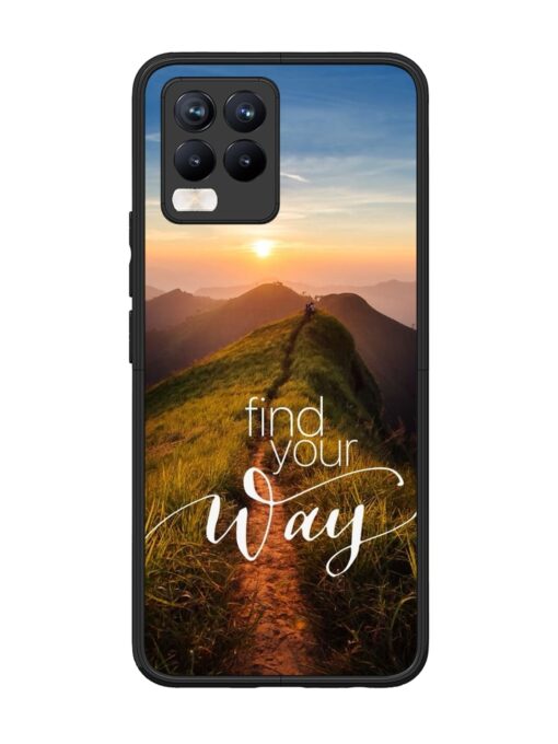 Find Your Way Glossy Metal Phone Cover for Realme 8 Pro Zapvi