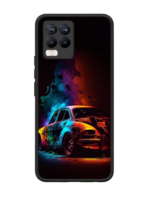 High Classic Car Art Glossy Metal Phone Cover for Realme 8 Pro Zapvi