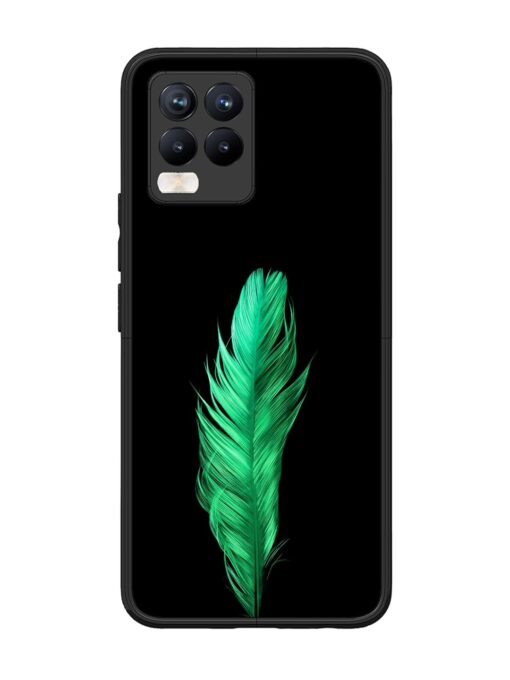 Feather Texture Glossy Metal Phone Cover for Realme 8 Pro