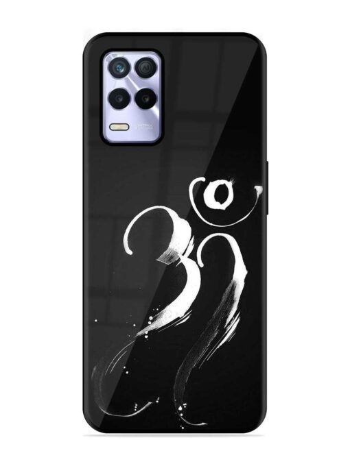 Om Logo Glossy Metal Phone Cover for Realme 8S (5G)