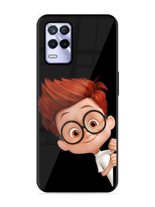 Smart Boy Cartoon Glossy Metal Phone Cover for Realme 8S (5G)