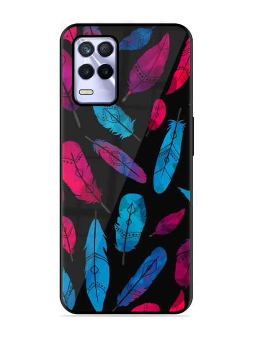 Feather Art Glossy Metal Phone Cover for Realme 8S (5G)