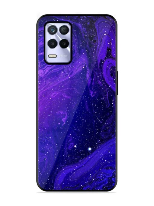 Galaxy Acrylic Abstract Art Glossy Metal Phone Cover for Realme 8S (5G) Zapvi