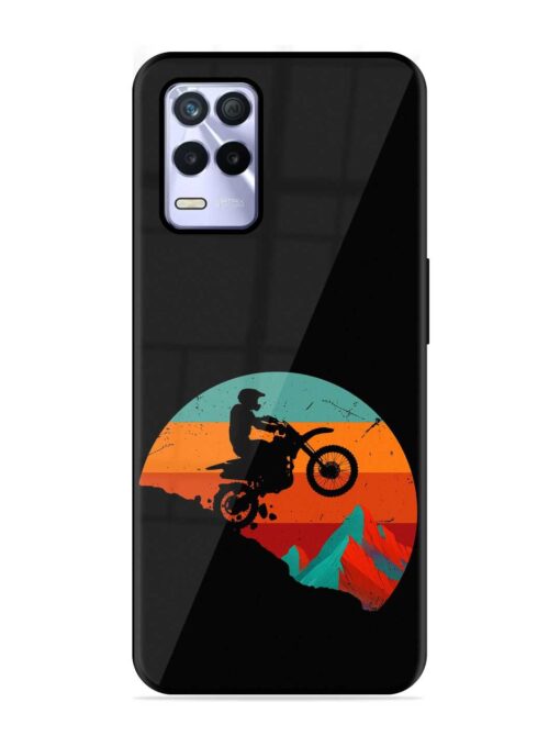 Mountain Bike Glossy Metal Phone Cover for Realme 8S (5G) Zapvi