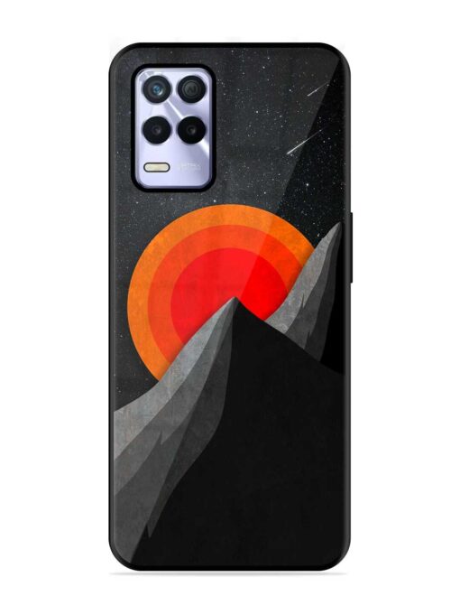 Black Mountain Glossy Metal Phone Cover for Realme 8S (5G) Zapvi