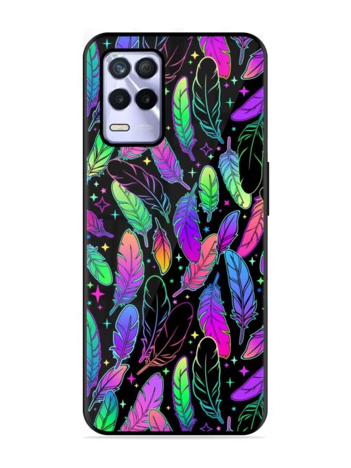 Bright Multi Colored Seamless Glossy Metal Phone Cover for Realme 8S (5G) Zapvi