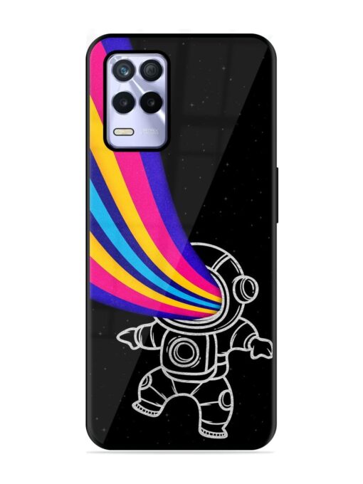 Astronaut Glossy Metal TPU Phone Cover for Realme 8S (5G) Zapvi