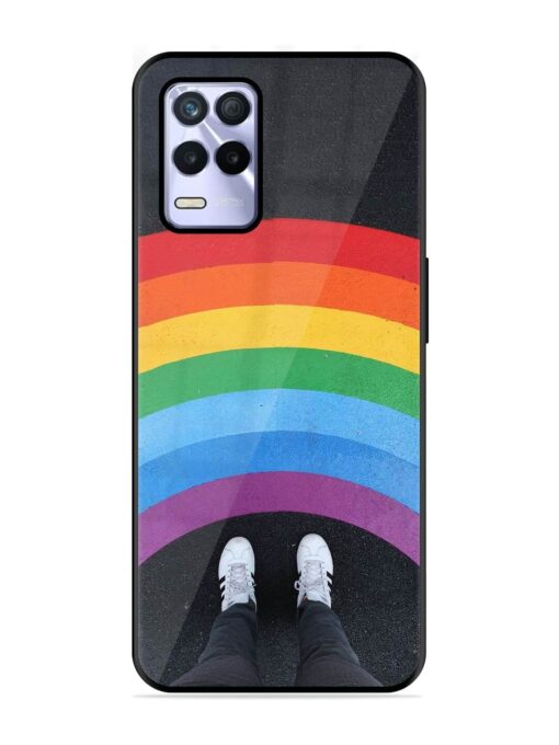 Legs Rainbow Glossy Metal TPU Phone Cover for Realme 8S (5G) Zapvi