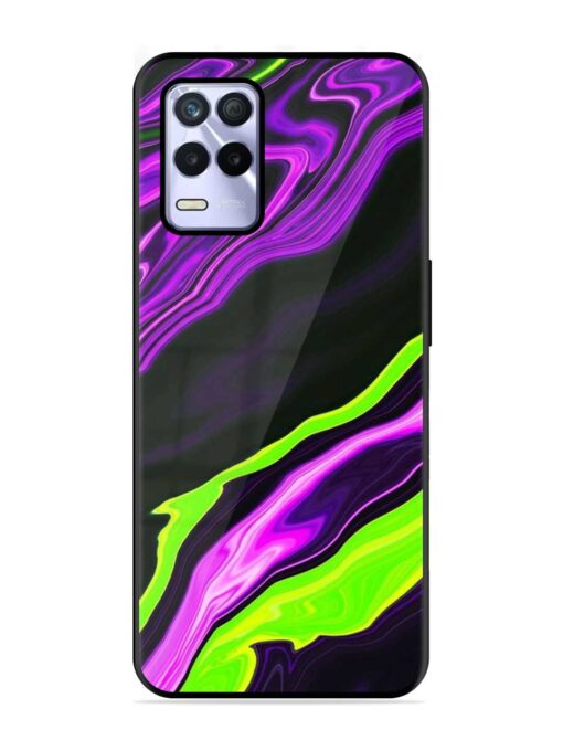 Bright Fluid Violet Glossy Metal Phone Cover for Realme 8S (5G) Zapvi