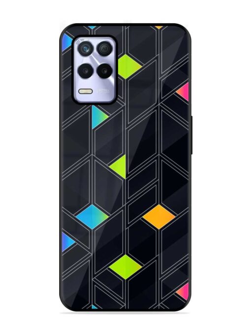 Abstract Mosaic Seamless Glossy Metal Phone Cover for Realme 8S (5G)