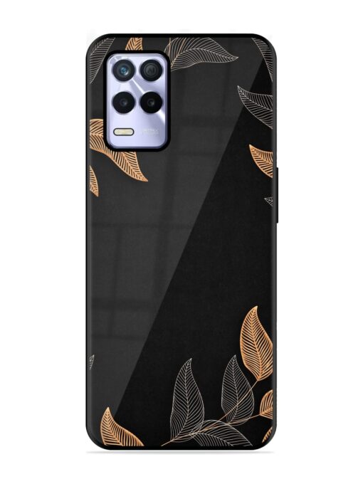 Foliage Art Glossy Metal Phone Cover for Realme 8S (5G) Zapvi