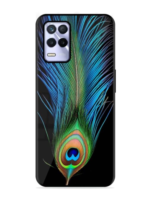 Peacock Feather Glossy Metal TPU Phone Cover for Realme 8S (5G) Zapvi