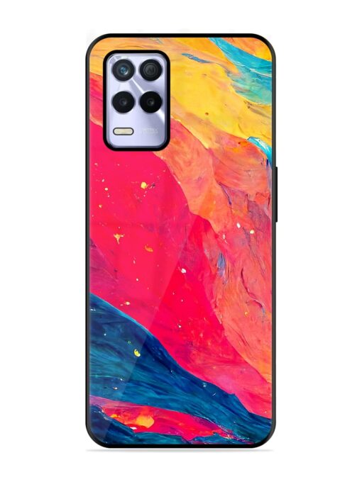 Starry Night Glossy Metal Phone Cover for Realme 8S (5G) Zapvi