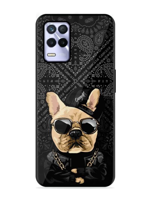 Gangsta Cool Sunmetales Dog Glossy Metal Phone Cover for Realme 8S (5G) Zapvi