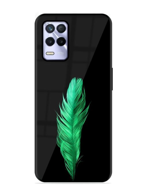 Feather Texture Glossy Metal Phone Cover for Realme 8S (5G)