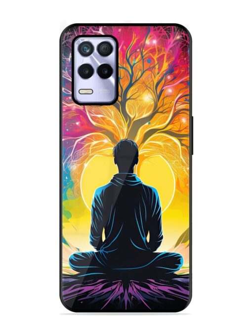 Mind Colourful Glossy Metal Phone Cover for Realme 8S (5G)