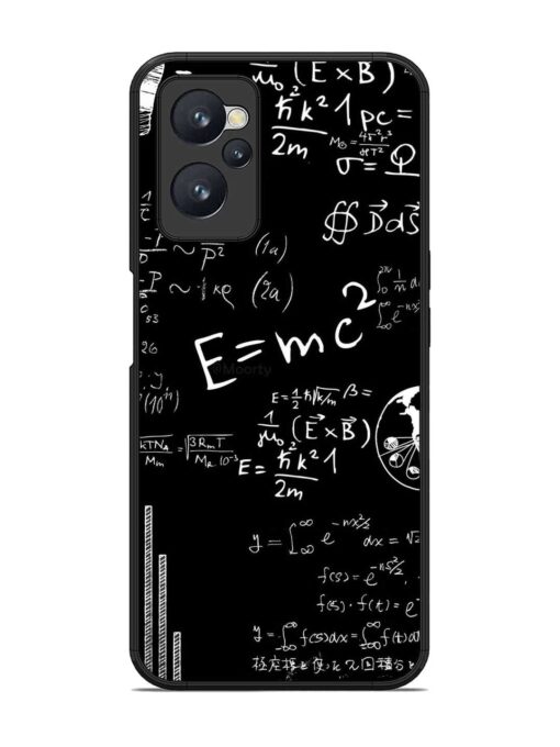 E=Mc2 Mass?Energy Equivalence Glossy Metal Phone Cover for Realme 9I (4G)