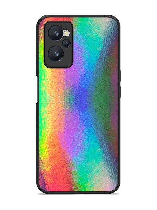 Colorful Holographic Background Glossy Metal TPU Phone Cover for Realme 9I (4G)