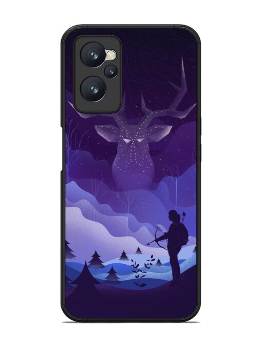 Deer Forest River Glossy Metal Phone Cover for Realme 9I (4G)