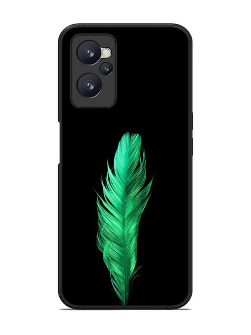 Feather Texture Glossy Metal Phone Cover for Realme 9I (4G) Zapvi