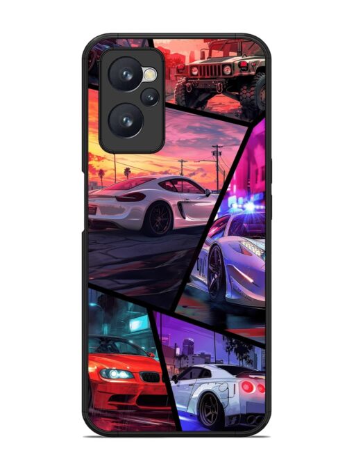 Ride In Pixels Glossy Metal Phone Cover for Realme 9I (4G) Zapvi