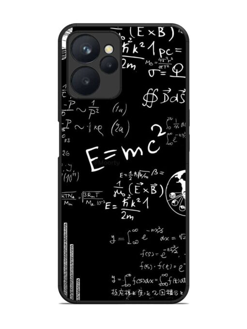 E=Mc2 Mass?Energy Equivalence Glossy Metal Phone Cover for Realme 9I (5G)