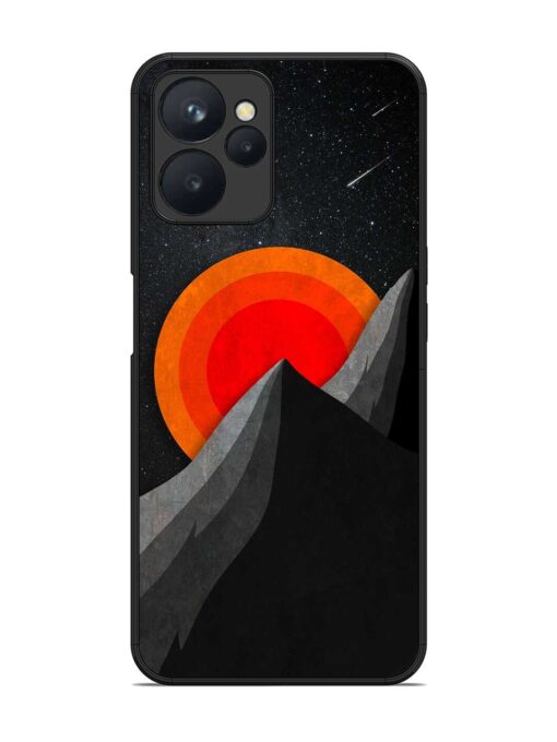 Black Mountain Glossy Metal Phone Cover for Realme 9I (5G) Zapvi