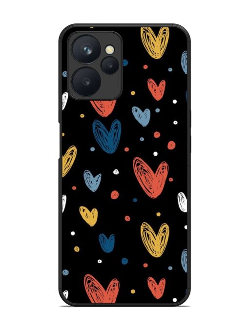 Happy Valentines Day Glossy Metal TPU Phone Cover for Realme 9I (5G)