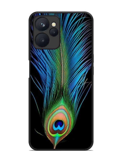 Peacock Feather Glossy Metal TPU Phone Cover for Realme 9I (5G) Zapvi