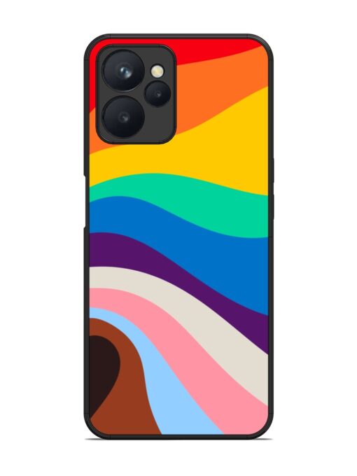 Minimal Pride Art Glossy Metal Phone Cover for Realme 9I (5G)