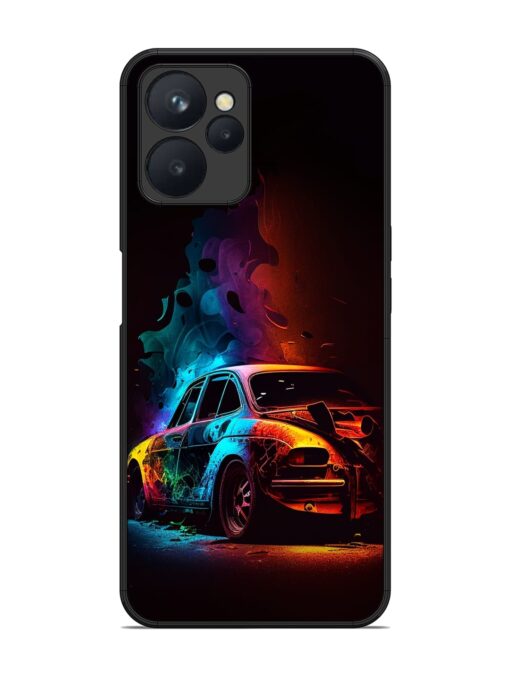 High Classic Car Art Glossy Metal Phone Cover for Realme 9I (5G)