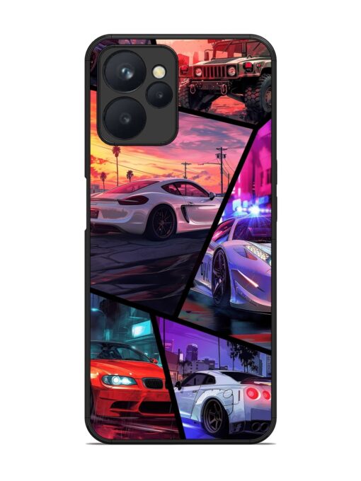 Ride In Pixels Glossy Metal Phone Cover for Realme 9I (5G) Zapvi