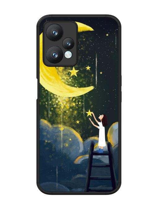 Moonlight Healing Night Illustration Glossy Metal TPU Phone Cover for Realme 9 Pro (5G) Zapvi