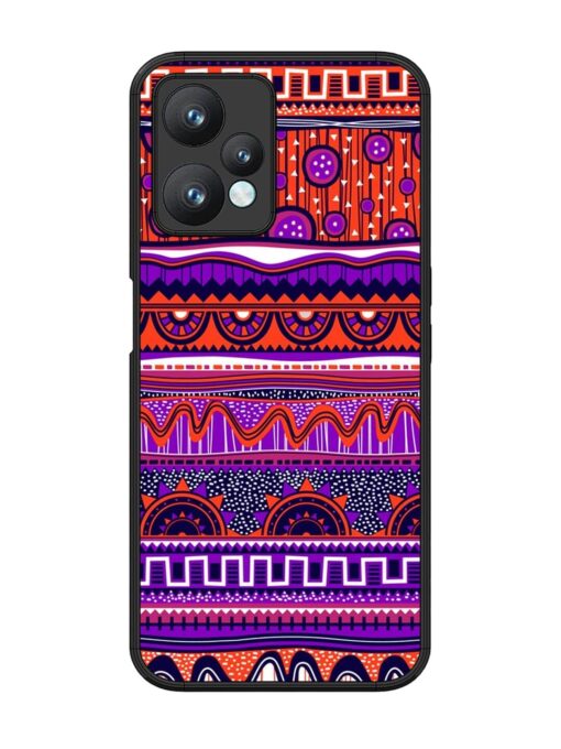 Ethnic Seamless Pattern Glossy Metal TPU Phone Cover for Realme 9 Pro (5G) Zapvi