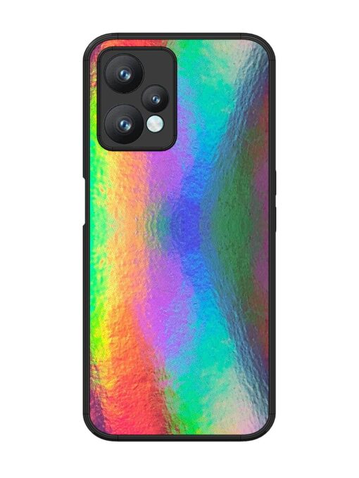 Colorful Holographic Background Glossy Metal TPU Phone Cover for Realme 9 Pro (5G) Zapvi